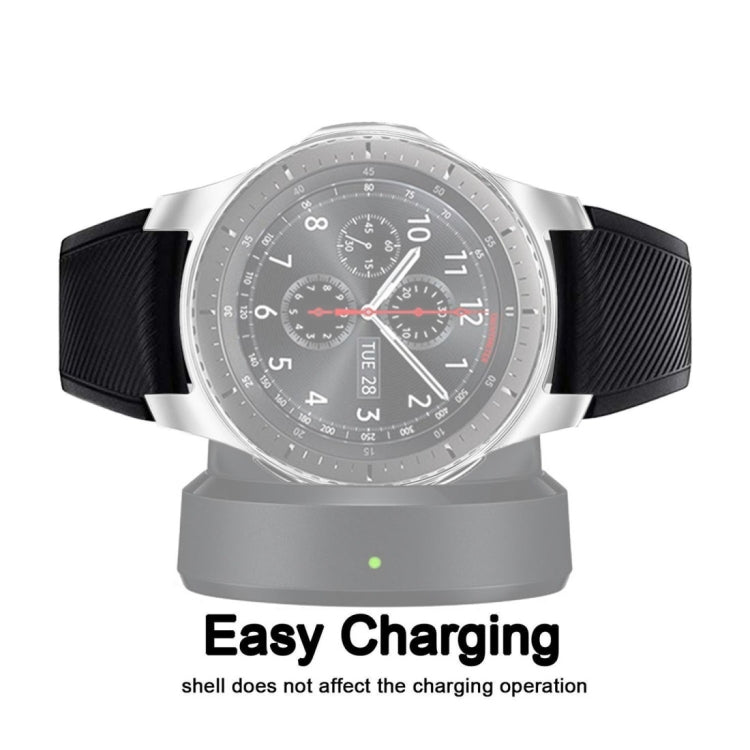 TPU Plated Shockproof Case for Samsung Gear S3 Frontier Smartwatch 46mm(Silver) - Watch Cases by buy2fix | Online Shopping UK | buy2fix