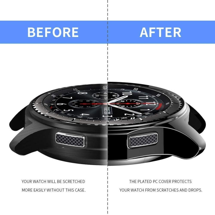 TPU Plated Shockproof Case for Samsung Gear S3 Frontier Smartwatch 46mm(Silver) - Watch Cases by buy2fix | Online Shopping UK | buy2fix