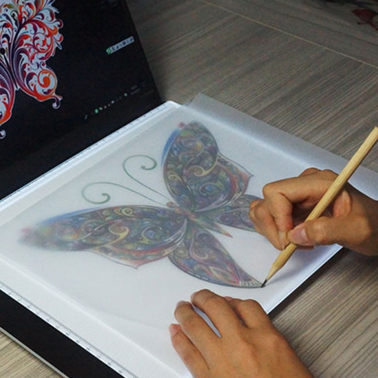 3.5W 5V LED USB Three Level of Brightness Dimmable A4 Acrylic Scale Copy Boards Anime Sketch Drawing Sketchpad -  by buy2fix | Online Shopping UK | buy2fix