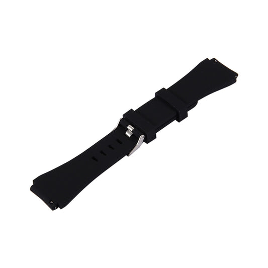 For Samsung Gear S3 Classic Smart Watch Silicone Watchband, Length: about 22.4cm(Black) - Watch Bands by buy2fix | Online Shopping UK | buy2fix