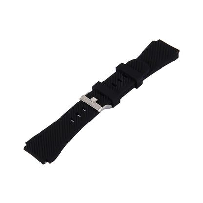 For Samsung Gear S3 Classic Smart Watch Silicone Watchband, Length: about 22.4cm(Black) - Watch Bands by buy2fix | Online Shopping UK | buy2fix