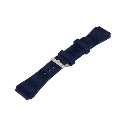 For Samsung Gear S3 Classic Smart Watch Silicone Watchband, Length: about 22.4cm(Dark Blue) - Watch Bands by buy2fix | Online Shopping UK | buy2fix