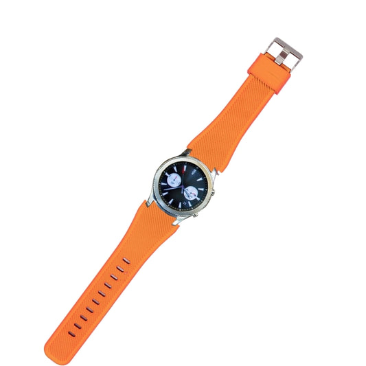 For Samsung Gear S3 Classic Smart Watch Silicone Watchband, Length: about 22.4cm(Orange) - Watch Bands by buy2fix | Online Shopping UK | buy2fix