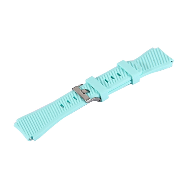 For Samsung Gear S3 Classic Smart Watch Silicone Watchband, Length: about 22.4cm(Light Green) - Watch Bands by buy2fix | Online Shopping UK | buy2fix