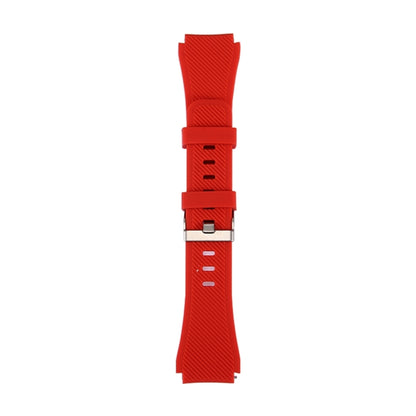 For Samsung Gear S3 Classic Smart Watch Silicone Watchband, Length: about 22.4cm(Red) - Watch Bands by buy2fix | Online Shopping UK | buy2fix