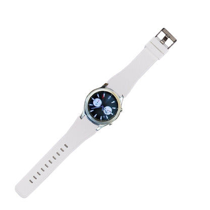 For Samsung Gear S3 Classic Smart Watch Silicone Watchband, Length: about 22.4cm(White) - Watch Bands by buy2fix | Online Shopping UK | buy2fix