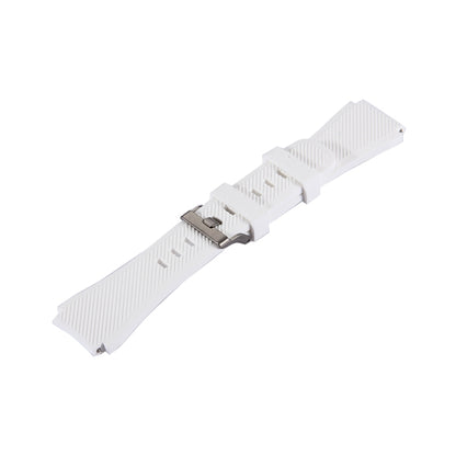 For Samsung Gear S3 Classic Smart Watch Silicone Watchband, Length: about 22.4cm(White) - Watch Bands by buy2fix | Online Shopping UK | buy2fix