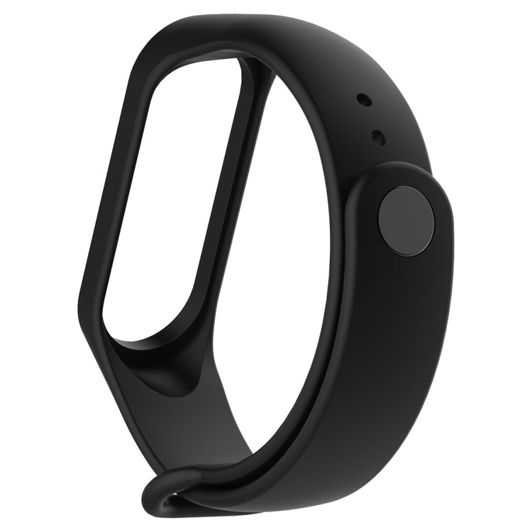 Silicone Watch Band for Xiaomi Mi Band 3(Black) - Watch Bands by buy2fix | Online Shopping UK | buy2fix