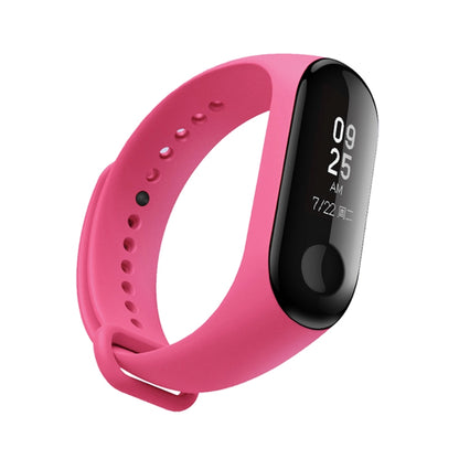 Silicone Watch Band for Xiaomi Mi Band 3(Pink) - Watch Bands by buy2fix | Online Shopping UK | buy2fix