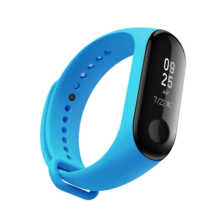 Silicone Watch Band for Xiaomi Mi Band 3(Blue) - Watch Bands by buy2fix | Online Shopping UK | buy2fix