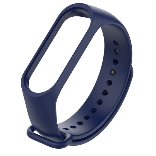 Silicone Watch Band for Xiaomi Mi Band 3(Navy Blue) - Watch Bands by buy2fix | Online Shopping UK | buy2fix