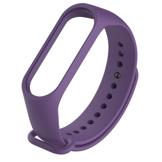 Silicone Watch Band for Xiaomi Mi Band 3(Purple) - Watch Bands by buy2fix | Online Shopping UK | buy2fix