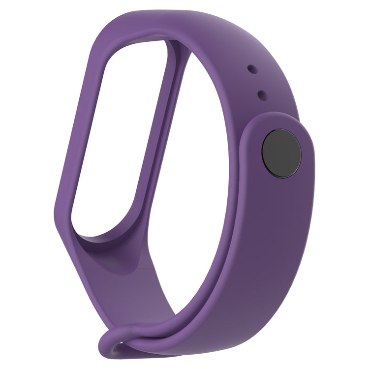 Silicone Watch Band for Xiaomi Mi Band 3(Purple) - Watch Bands by buy2fix | Online Shopping UK | buy2fix