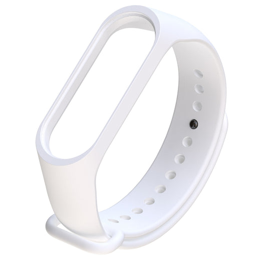 Silicone Watch Band for Xiaomi Mi Band 3(White) - Watch Bands by buy2fix | Online Shopping UK | buy2fix