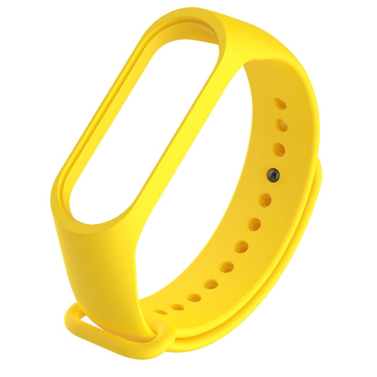 Silicone Watch Band for Xiaomi Mi Band 3(Yellow) - Watch Bands by buy2fix | Online Shopping UK | buy2fix