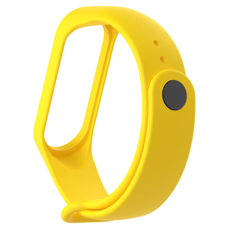 Silicone Watch Band for Xiaomi Mi Band 3(Yellow) - Watch Bands by buy2fix | Online Shopping UK | buy2fix