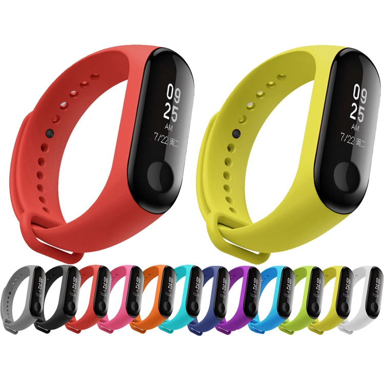 Silicone Watch Band for Xiaomi Mi Band 3(Black) - Watch Bands by buy2fix | Online Shopping UK | buy2fix