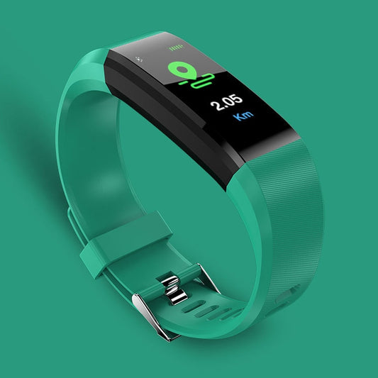 115Plus 0.96 inches OLED Color Screen Smart Bracelet,Support Call Reminder /Heart Rate Monitoring /Blood Pressure Monitoring /Sleep Monitoring /Sedentary Remind(Green) by buy2fix