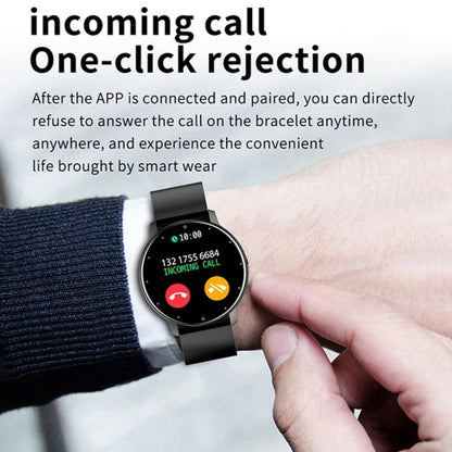 ZL02D 1.28 inch IP67 Waterproof Steel Band Smart Watch Support Heart Rate Monitoring (Blue) by buy2fix