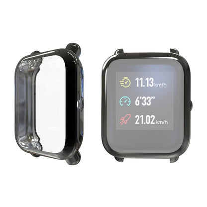 Electroplating TPU Protective Case for Xiaomi Huami Amazfit Bip Lite Version 20mm(Black) - Watch Cases by buy2fix | Online Shopping UK | buy2fix