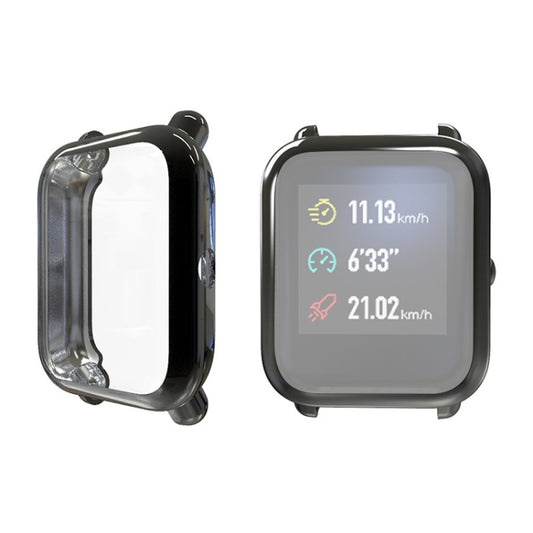 Electroplating TPU Protective Case for Xiaomi Huami Amazfit Bip Lite Version 20mm(Black) - Watch Cases by buy2fix | Online Shopping UK | buy2fix