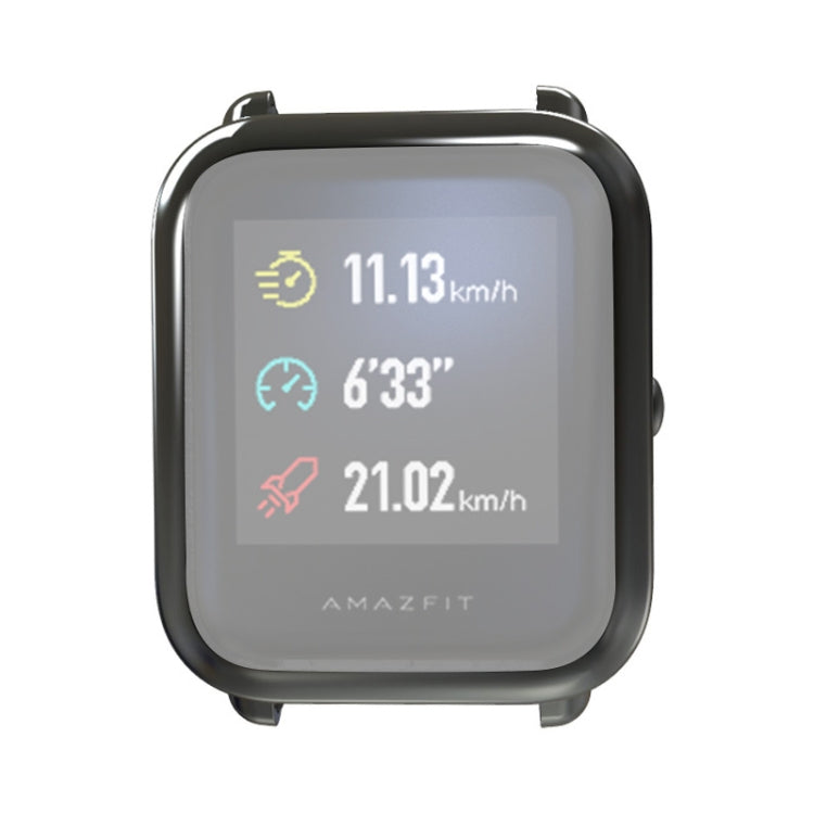 Electroplating TPU Protective Case for Xiaomi Huami Amazfit Bip Lite Version 20mm(Black) - Watch Cases by buy2fix | Online Shopping UK | buy2fix