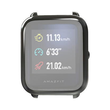 Electroplating TPU Protective Case for Xiaomi Huami Amazfit Bip Lite Version 20mm(Black) - Watch Cases by buy2fix | Online Shopping UK | buy2fix