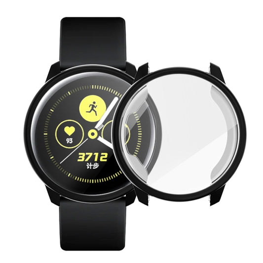 For Samsung Active Watch Full Coverage TPU Protective Case(Black) - Watch Bands by buy2fix | Online Shopping UK | buy2fix