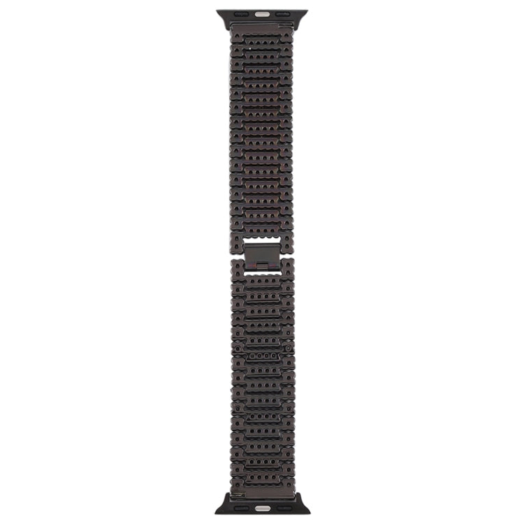 For Apple Watch Series 7 41mm / 6 & SE & 5 & 4 40mm / 3 & 2 & 1 38mm Nine Beads Stainless Steel Wrist Strap Watch Band (Black) by buy2fix