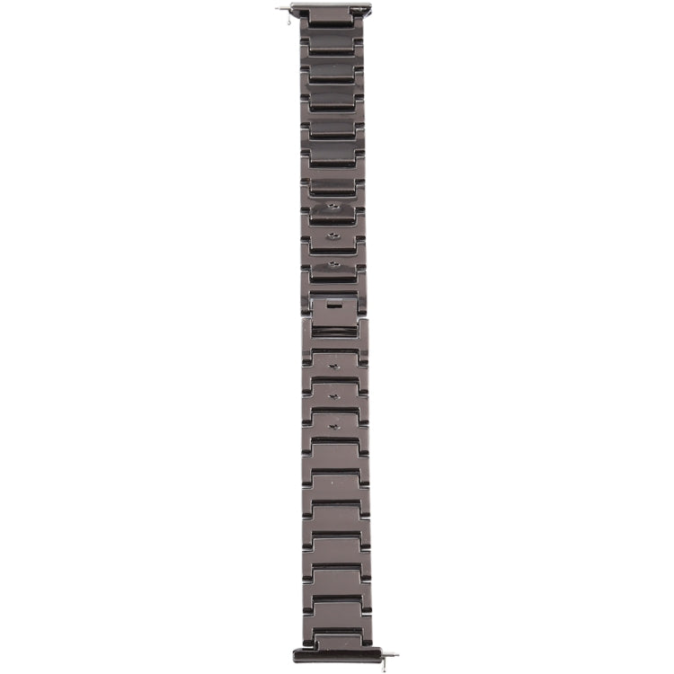 For Fitbit Versa Diamond-studded Stainless Steel  Watch Band(Black) - Watch Bands by buy2fix | Online Shopping UK | buy2fix