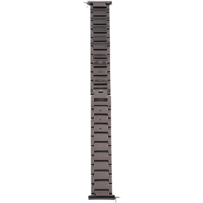For Fitbit Versa Diamond-studded Stainless Steel  Watch Band(Black) - Watch Bands by buy2fix | Online Shopping UK | buy2fix