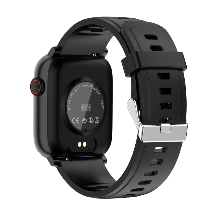 SE02 Bluetooth Smart Sports Watch, Support Heart Rate / Blood Pressure / Blood Oxygen Monitoring & Sleep Monitoring & Sedentary Reminder (Black) by buy2fix