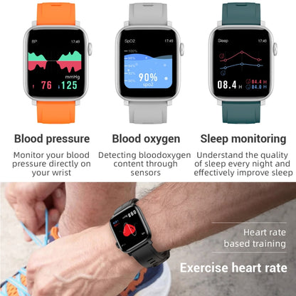 SE02 Bluetooth Smart Sports Watch, Support Heart Rate / Blood Pressure / Blood Oxygen Monitoring & Sleep Monitoring & Sedentary Reminder (Orange) by buy2fix