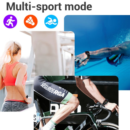 SE02 Bluetooth Smart Sports Watch, Support Heart Rate / Blood Pressure / Blood Oxygen Monitoring & Sleep Monitoring & Sedentary Reminder (Black) by buy2fix