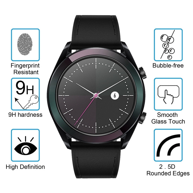 ENKAY Hat-Prince 0.2mm 9H 2.15D Curved Edge Tempered Glass Film for Huawei Watch GT 42mm - Screen Protector by ENKAY | Online Shopping UK | buy2fix