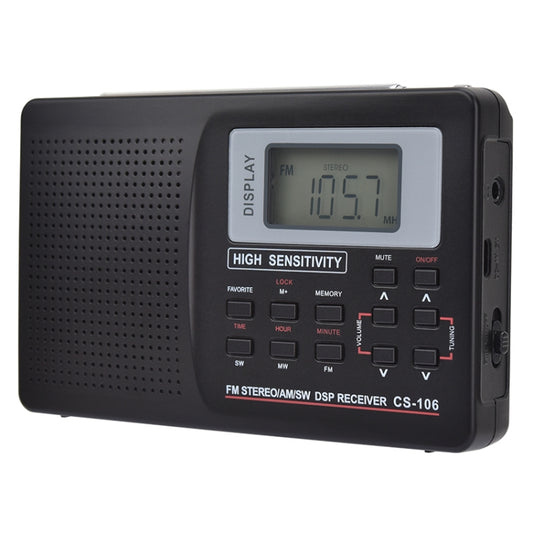 CS-106 10KHZ Multifunctional Full Band Digital Demodulation Stereo Radio Receiver - Radio Player by buy2fix | Online Shopping UK | buy2fix