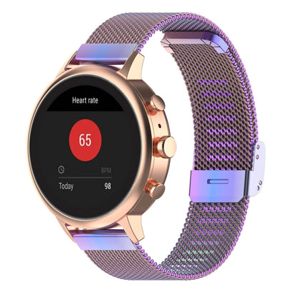 18mm Metal Mesh Wrist Strap Watch Band for Fossil Female Sport / Charter HR / Gen 4 Q Venture HR (Colour) - Watch Bands by buy2fix | Online Shopping UK | buy2fix