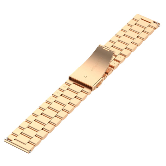 18mm Steel Wrist Strap Watch Band for Fossil Female Sport / Charter HR / Gen 4 Q Venture HR (Rose Gold) - Watch Bands by buy2fix | Online Shopping UK | buy2fix