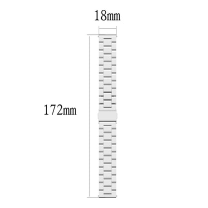 18mm Steel Wrist Strap Watch Band for Fossil Female Sport / Charter HR / Gen 4 Q Venture HR(Silver) - Watch Bands by buy2fix | Online Shopping UK | buy2fix