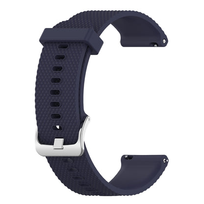 18mm Texture Silicone Wrist Strap Watch Band for Fossil Female Sport / Charter HR / Gen 4 Q Venture HR (Dark Blue) - Watch Bands by buy2fix | Online Shopping UK | buy2fix