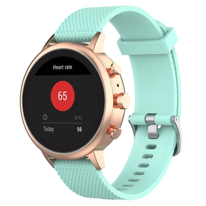 18mm Texture Silicone Wrist Strap Watch Band for Fossil Female Sport / Charter HR / Gen 4 Q Venture HR (Green) - Watch Bands by buy2fix | Online Shopping UK | buy2fix