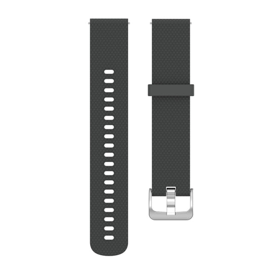 18mm Texture Silicone Wrist Strap Watch Band for Fossil Female Sport / Charter HR / Gen 4 Q Venture HR (Grey) - Watch Bands by buy2fix | Online Shopping UK | buy2fix