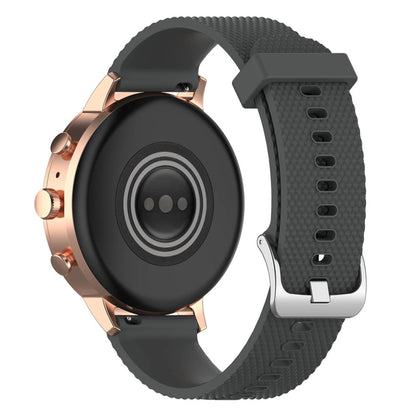 18mm Texture Silicone Wrist Strap Watch Band for Fossil Female Sport / Charter HR / Gen 4 Q Venture HR (Grey) - Watch Bands by buy2fix | Online Shopping UK | buy2fix