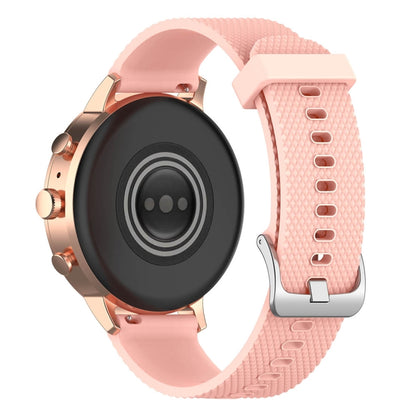 18mm Texture Silicone Wrist Strap Watch Band for Fossil Female Sport / Charter HR / Gen 4 Q Venture HR (Khaki) - Watch Bands by buy2fix | Online Shopping UK | buy2fix