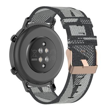 20mm Stripe Weave Nylon Wrist Strap Watch Band for Huawei GT 2 42mm / Honor Magic Watch 2 42mm(Grey) by buy2fix