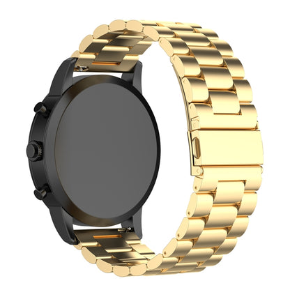 22mm Steel Wrist Strap Watch Band for Fossil Hybrid Smartwatch HR, Male Gen 4 Explorist HR / Male Sport (Gold) - Watch Bands by buy2fix | Online Shopping UK | buy2fix