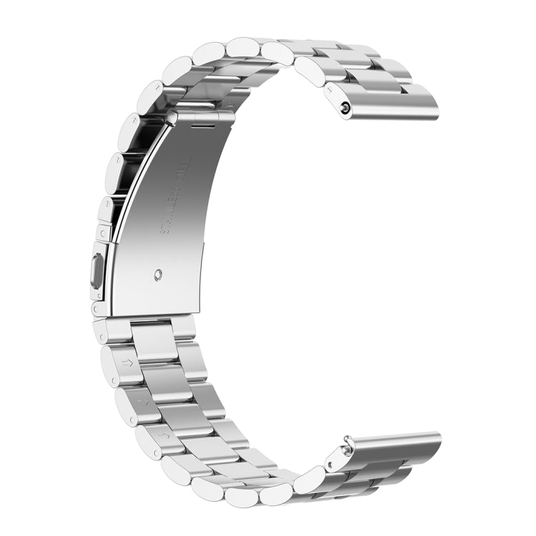 22mm Steel Wrist Strap Watch Band for Fossil Hybrid Smartwatch HR, Male Gen 4 Explorist HR / Male Sport(Silver) - Watch Bands by buy2fix | Online Shopping UK | buy2fix