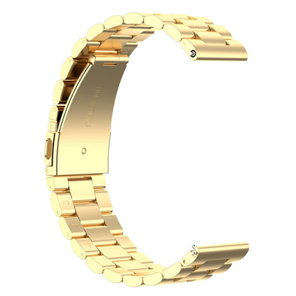 22mm Steel Wrist Strap Watch Band for Fossil Gen 5 Carlyle, Gen 5 Julianna, Gen 5 Garrett, Gen 5 Carlyle HR (Gold) - Watch Bands by buy2fix | Online Shopping UK | buy2fix