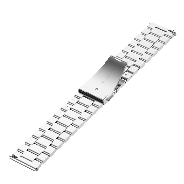 22mm Steel Wrist Strap Watch Band for Fossil Gen 5 Carlyle, Gen 5 Julianna, Gen 5 Garrett, Gen 5 Carlyle HR(Silver) - Watch Bands by buy2fix | Online Shopping UK | buy2fix