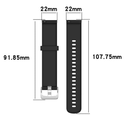 22mm Texture Silicone Wrist Strap Watch Band for Fossil Gen 5 Carlyle, Gen 5 Julianna, Gen 5 Garrett, Gen 5 Carlyle HR (Dark Purple) - Watch Bands by buy2fix | Online Shopping UK | buy2fix